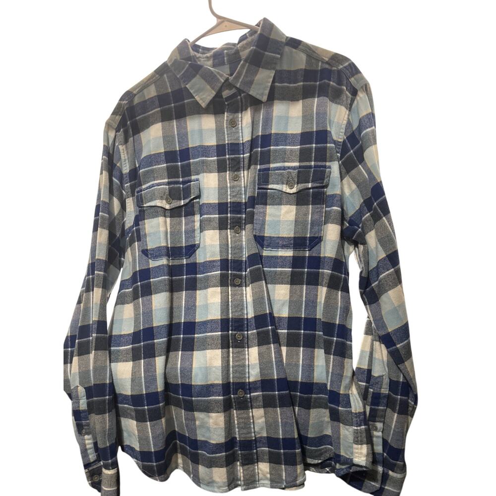 Men's Long Sleeve Plaid XL Merona